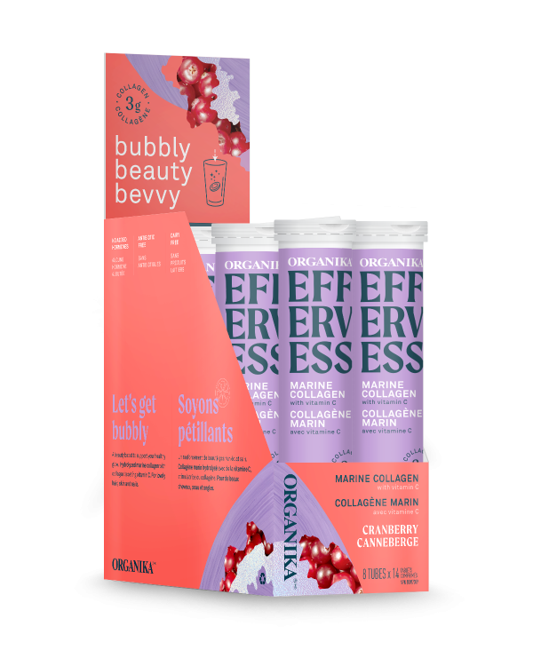 Organika Effervess Marine Collagen with Vitamin C 14 Tablets - Cranberry (Tubes) Online Sale