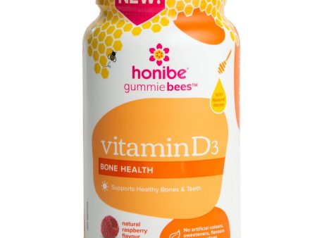 Honibe Gummiebees Vitamin D3 Bone Health - Natural Raspberry (70 Gummies) Cheap