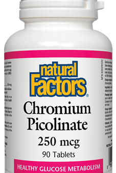 Natural Factors Chromium Picolinate 250 mcg (90 Tablets) Hot on Sale