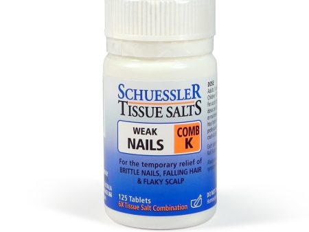 Schuessler Tissue Salts Comb K Weak Nails (125 Tablets) on Sale