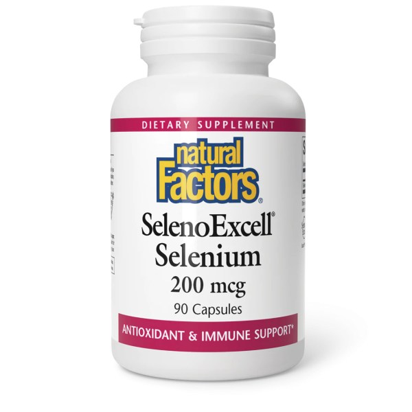 Natural Factors Seleno Excell Selenium 200 mcg (90 Capsules) Fashion