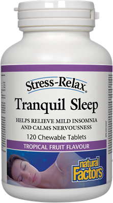 Natural Factors Stress-Relax Tranquil Sleep - Tropical Fruit (Chewable Tablets) Hot on Sale