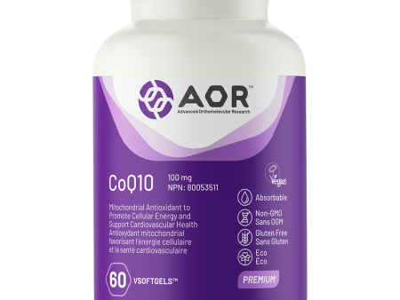 AOR CoQ10 100 mg (60 Softgels) [DISCO] on Sale