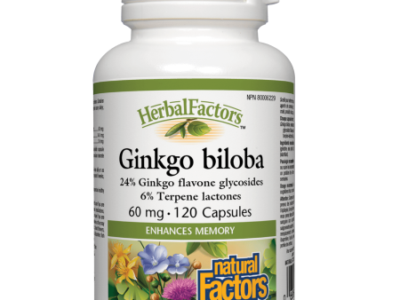 Natural Factors Ginkgo Biloba 60 mg (120 Capsules) Online now