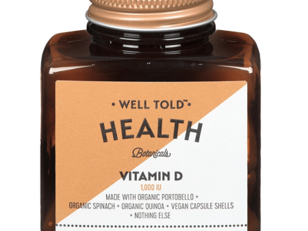 Well Told Health Vitamin D 1000 IU 500 mg (62 VCaps) Online Hot Sale