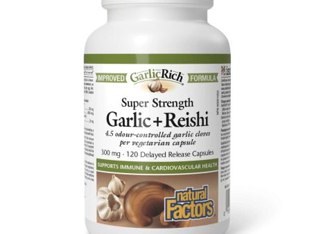 Natural Factors GarlicRich Garlic + Reishi Super Strength 300 mg (120 Capsules) Discount