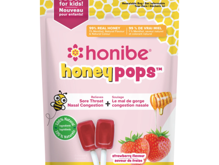 Honibe Honey Pops for Kids - Strawberry (8 Lozenges) Cheap