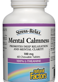 Natural Factors Stress-Relax Mental Calmness 100 mg (Chewable Tablets) Online now