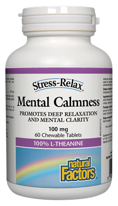 Natural Factors Stress-Relax Mental Calmness 100 mg (Chewable Tablets) Online now