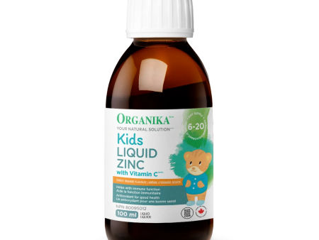 Organika Kids Liquid Zinc with Vitamin C - Sweet Orange (100 mL) Fashion