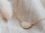 Personalized Luna Mini Half Moon Necklace For Discount