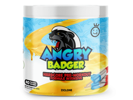 Yummy Sports Angry Badger Hardcore Pre-Workout - Ziclone (300 g) For Discount