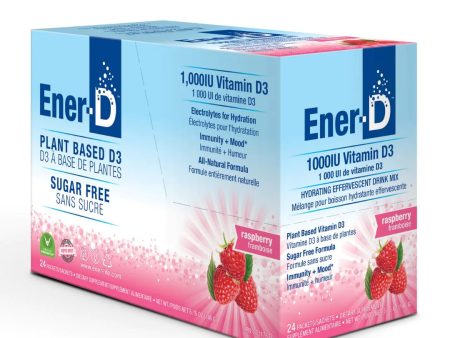 Ener-D Sugar-Free Vitamin D3 1000 mg - Raspberry (24 Packets) Discount