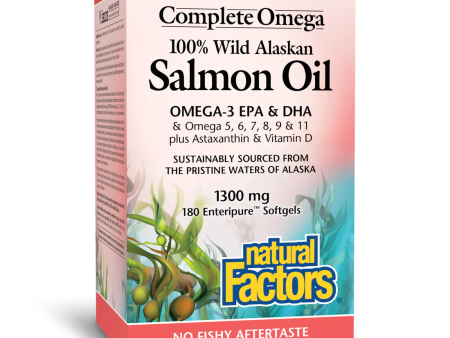 Natural Factors 100% Wild Alaskan Salmon Oil (Softgels) Online now