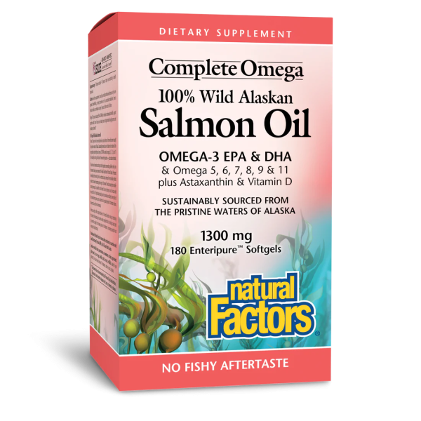 Natural Factors 100% Wild Alaskan Salmon Oil (Softgels) Online now