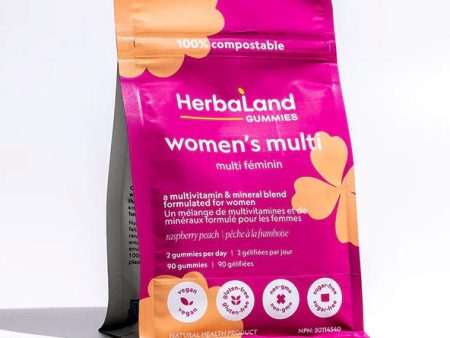 HerbaLand Women s Multi - Raspberry Peach (90 Gummies) Supply