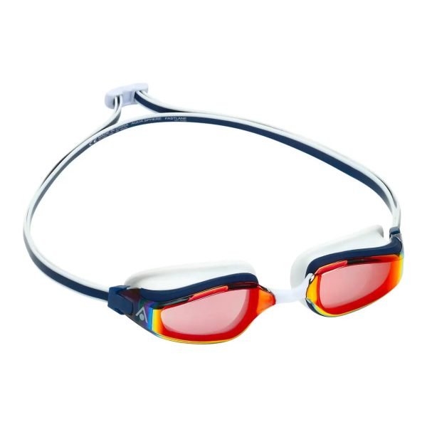 AquaSphere | Fastlane | Red Titanium Mirrored | Navy   Red on Sale