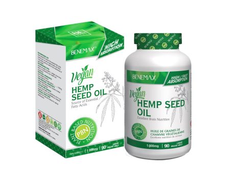 Benemax Hemp Seed Oil 1000mg (90 Softgels) Online Sale