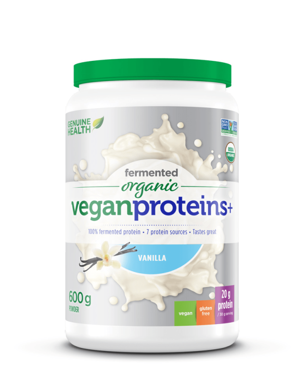 Genuine Health Fermented Organic Vegan Proteins+ Powder - Vanilla Cheap