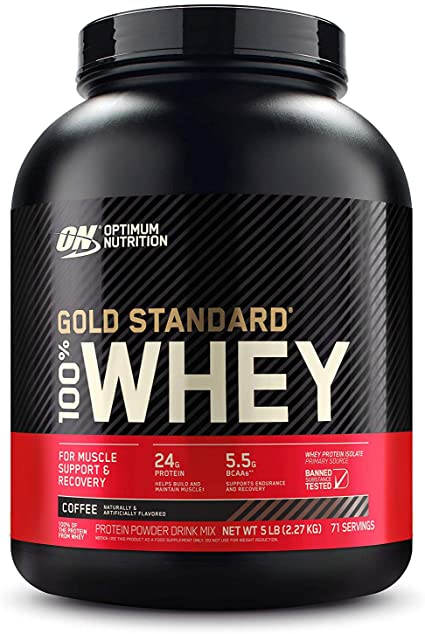 Optimum Nutrition Gold Standard 100% Whey - Coffee (5 lbs) For Sale