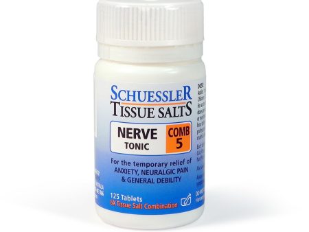 Schuessler Tissue Salts Comb 5 Nerve Tonic (125 Tablets) For Cheap