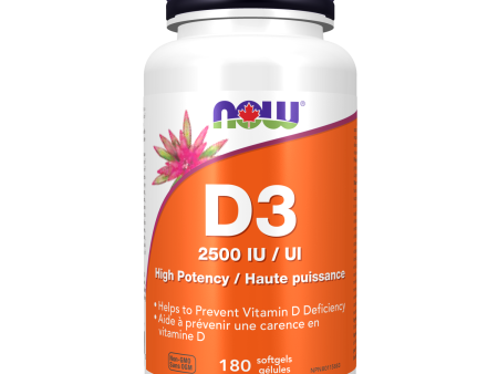 NOW D3 High Potency (Softgels) For Sale