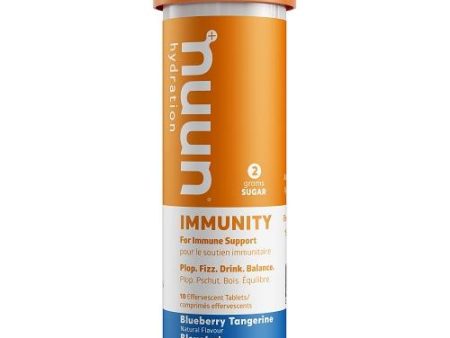 Nuun Hydration Immunity 10 Tablets - Blueberry Tangerine (Tubes) For Sale