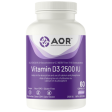 AOR Vitamin D3 2500 IU (60 VCaps) on Sale