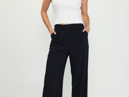 Pintuck Wide Leg Trousers Fashion