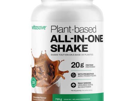 Vitasave Plant-Based All-In-One Shake - Chocolate (799 g) Supply