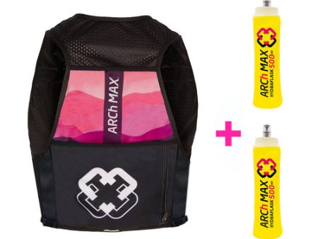 ARCh MAX Hydration Vest 6L Unisex Pink + 2 Hydraflask 500ml Sale