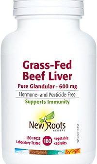 New Roots Grass-Fed Beef Liver Pure Glandular 600 mg (180 VCaps) Fashion