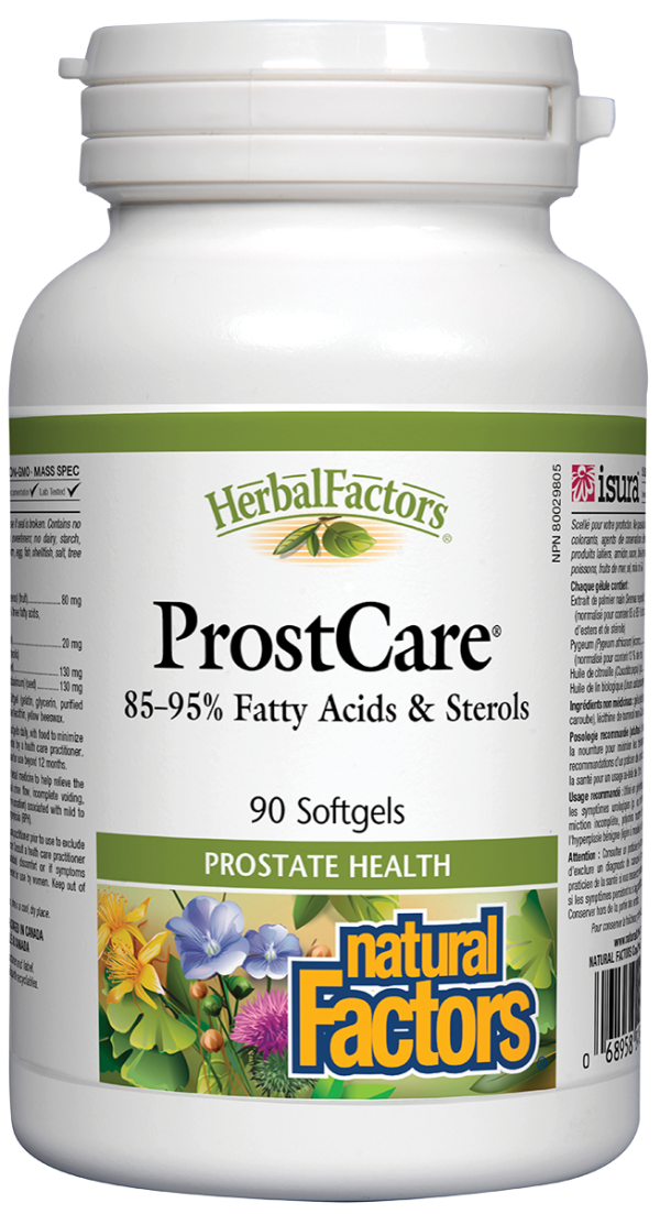 Natural Factors HerbalFactors ProstCare (90 Softgels) Supply