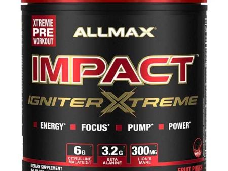 ALLMAX Impact Igniter Xtreme Pre-Workout - Fruit Punch (360 g) Online Hot Sale