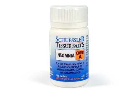 Schuessler Tissue Salts Comb A Insomnia (125 Tablets) Hot on Sale