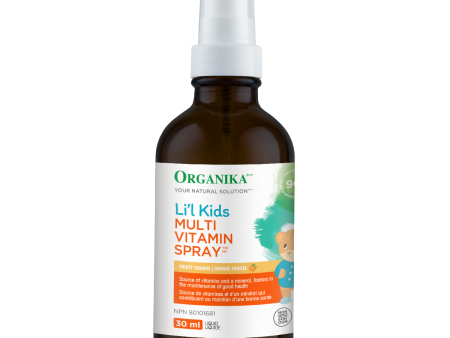 Organika Li l Kids Multi Vitamin Spray - Fruity Orange (30 mL) For Sale