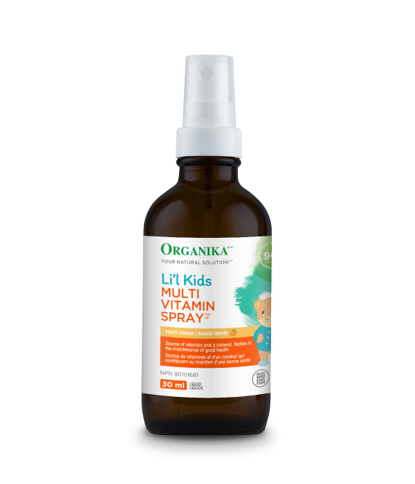 Organika Li l Kids Multi Vitamin Spray - Fruity Orange (30 mL) For Sale