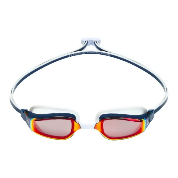 AquaSphere | Fastlane | Red Titanium Mirrored | Navy   Red on Sale