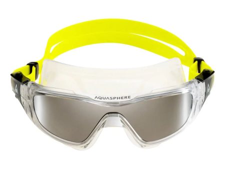 AquaSphere | Vista Pro | Silver Titanium Mirrored | Yellow For Cheap