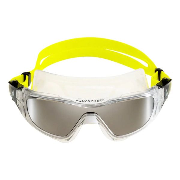 AquaSphere | Vista Pro | Silver Titanium Mirrored | Yellow For Cheap