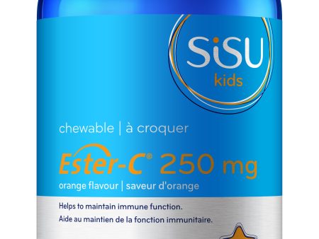 Sisu Kids Ester-C - Orange 250 mg (120 Chewable Tablets) Online Sale