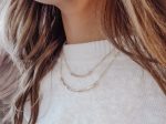 Hammered Crescent Bar Necklace - Two Sizes Online