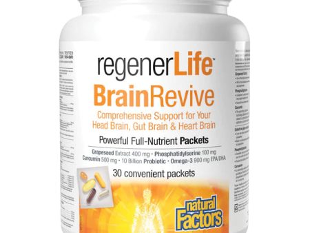 Natural Factors RegenerLife BrainRevive (30 Packets) on Sale