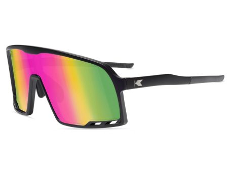 Knockaround Campeones Sunglasses - Rainbow on Black For Sale