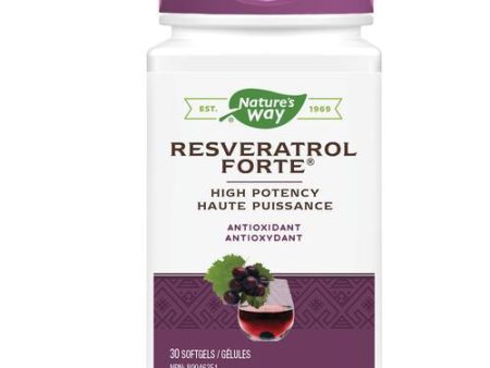 Nature s Way Resveratrol Forte High Potency Antioxidant (30 Softgels) For Cheap