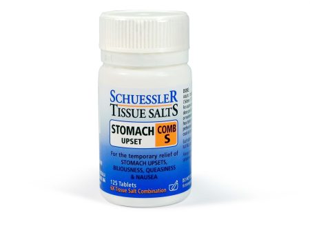 Schuessler Tissue Salts Comb S Upset Stomach (125 Tablets) Hot on Sale