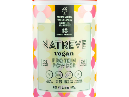 Natreve Vegan Protein - French Vanilla Wafer Sundae (1.49 lbs) Sale