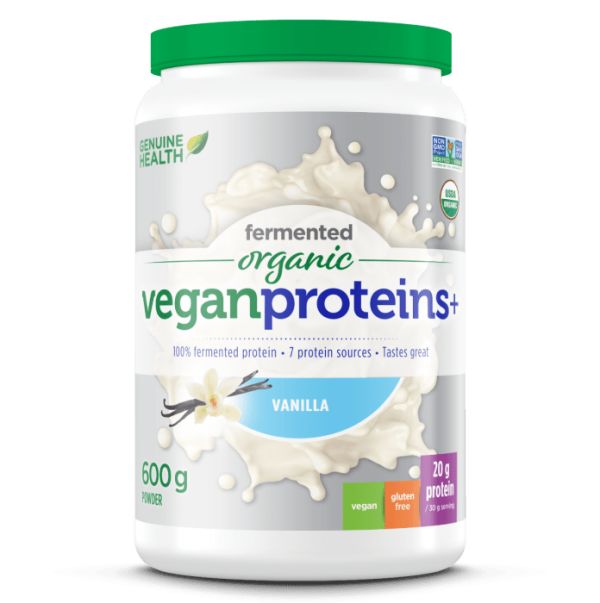 Genuine Health Fermented Organic Vegan Proteins+ Powder - Vanilla Cheap