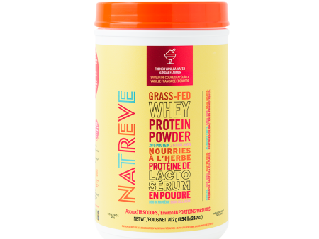 Natreve Grass-Fed Whey Protein - French Vanilla (1.54 lbs) Online