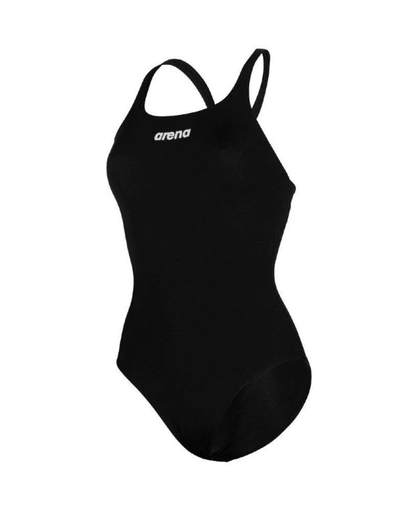 Arena | Team Swimsuit | Pro Solid | Black   White For Cheap